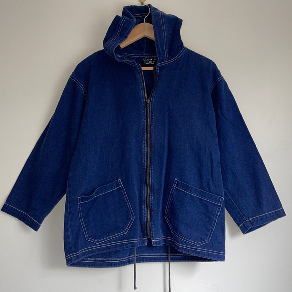 HANG TEN | Vintage style denim hooded anorak - Picture 3 of 8